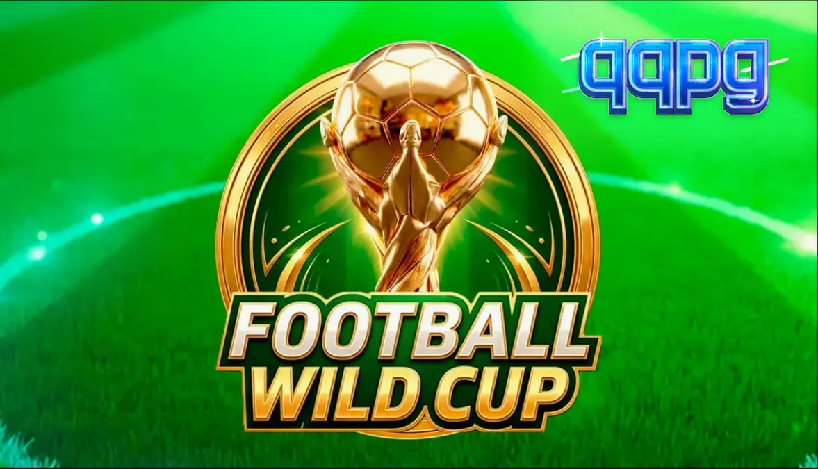 Interface do jogo Football Wild Cup com temática de estádio de futebol
