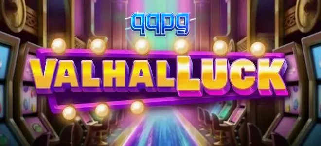 Interface de jogo do slot ValhalLuck com temática nórdica