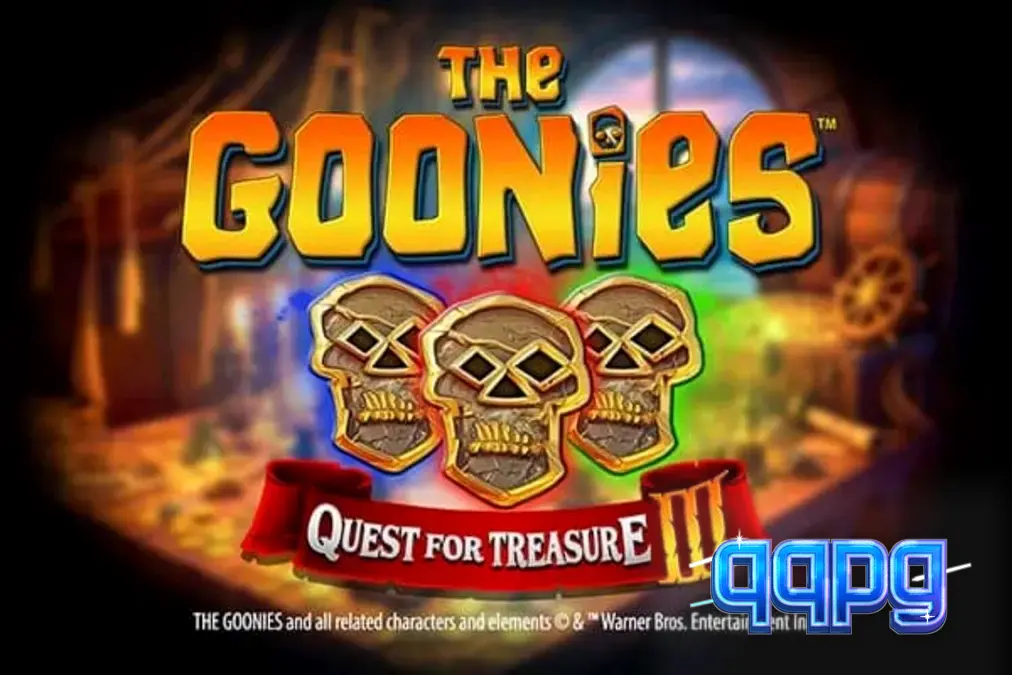 Tela principal do slot The Goonies Quest for Treasure 3 com elementos temáticos de piratas e tesouros